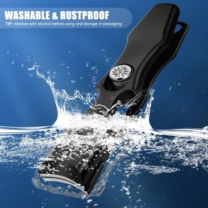 German Nail Clippers for Men, Premium Stainless Steel Wide Jaw Anti Splash Design, Ultra Sharp Heavy Duty Ingrown Toenail Clippers with Ergonomic Lever, Gifts for Him Men