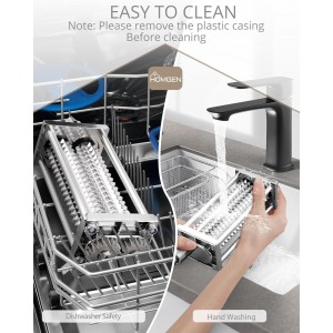 HOMGEN Meat Tenderizer for KitchenAid-Stainless Steel Meat Tenderizer Attachment with Durable Gears- Universal Fit All KitchenAid Models-Professional Meat Pounder for Beef/Pork/Includes Sturdy Cover