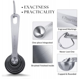 14PCS Measuring Spoons Set, 1 tbsp, 1/2 tbsp, and 1-1/16tsp Stainless Steel Measuring Spoons for Cooking Baking Spice Jars and Liquid Ingredients