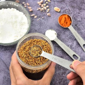 14PCS Measuring Spoons Set, 1 tbsp, 1/2 tbsp, and 1-1/16tsp Stainless Steel Measuring Spoons for Cooking Baking Spice Jars and Liquid Ingredients
