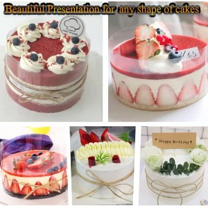 Cake Ring Extra High 15cm Acetate Cake Collar Set - Adjustable 6 to12Inch Stainless Steel Round Cake Mousse Molds Baking Ring with 6.3inchx394inch Clear Acetate Sheets Cake Roll for Pastry, Cake Decor