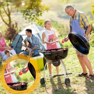 Xuhal 12 Pcs Digital Meat Thermometer with Probe Waterproof Instant Read Foldable Food Thermometer with Magnet for Kitchen Grilling Cooking Turkey Baking BBQ(Black, Red, White)