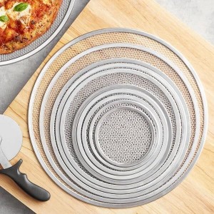 OCS Parts 14-Inch Aluminum Pizza Screen | Commercial Grade Pizza Tray Screen for Home Cooking, Pizzerias and Restaurants
