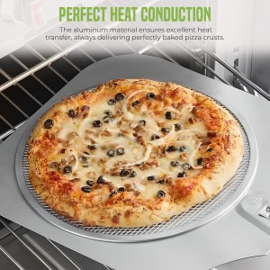 OCS Parts 14-Inch Aluminum Pizza Screen | Commercial Grade Pizza Tray Screen for Home Cooking, Pizzerias and Restaurants