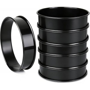 6pcs English Muffin Rings, 4 Inch Double...