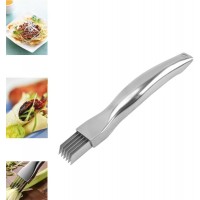 2024 New Shred Silk The Knife, Stainless Steel Chopped Green Onion Knife, Kitchen Vegetable Cutter Sharp Scallion Shredding Cutter Shred Knife Household Multifunctional Food Slicer Gadget