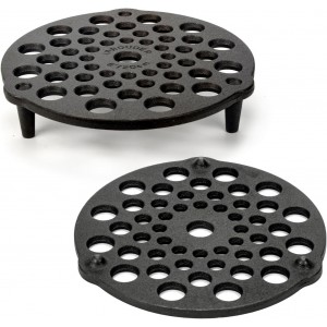 Cast Iron Trivet 2 PCS Set, 8-inch, Meat...
