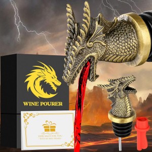 Dragon Head 2-In-1 Wine Bottle Pourer an...