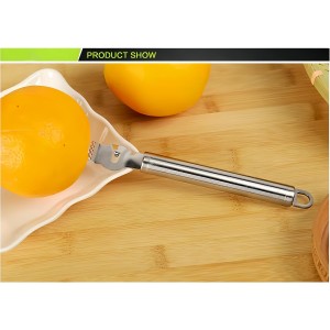2pcs zester Stainless Steel Lemon with Hole Citrus Orange Peeling Tool Fruit Peelers