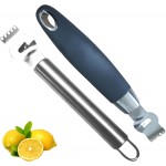 2pcs zester Stainless Steel Lemon with Hole Citrus Orange Peeling Tool Fruit Peelers