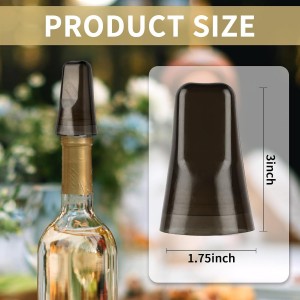 25 Pieces Pour Spout Cover, Universal Dust Caps for Pourers Translucent Plastic Dust Cover for Bottle Caps, Liquor Bottle Covers Bottle Cover Dust for Home Kitchen Tools Supplies -Black