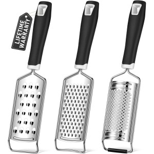 Cheese Grater, Sopito 3 Packs Stainless ...