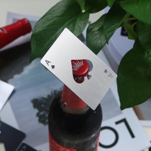 Ace of Spades Bottle Openers, 12Pcs Poker Card Bottle Openers,Credit Card Size Stainless Steel Bottle Opener Card, Beer Bottle Opener for Wallet Pocket Wedding Party Good Gift - Silver/Black