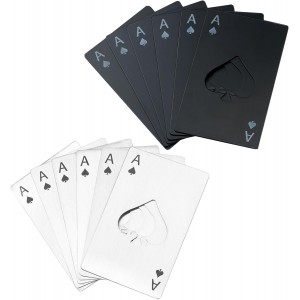 Ace of Spades Bottle Openers, 12Pcs Poke...