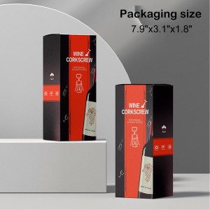 Wine Opener, Multifunctional Wine Bottle Opener, Zinc Alloy Premium Wing Corkscrew, Anti Slip Handle Design, Comes With a Beer Bottle Opener (3)