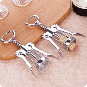 Wine Opener, Zinc Alloy Premium Wing Corkscrew Wine Bottle Opener with Multifunctional Bottles Opener, Upgrade