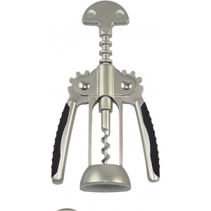 Wine Opener, Zinc Alloy Premium Wing Corkscrew Wine Bottle Opener with Multifunctional Bottles Opener