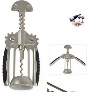 Wine Opener, Zinc Alloy Premium Wing Corkscrew Wine Bottle Opener with Multifunctional Bottles Opener