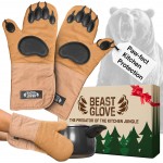 Bear Paw Oven Mitts (Beast Gloves) Funny Heat Resistant Oven Gloves, Non Slip Silicone Grip Bear Hands, Thick Potholders Set for Baking Grilling BBQ, Kitchen Gift, Cooking Gifts Kitchen Mitts Set