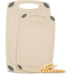 2-Piece Reversible Cutting Board Set Made from Natural Food Grade Wheat Straw Material - Eco-Conscious Alternative to Plastic - Gluten Free & BPA Free Chopping Boards for Kitchen