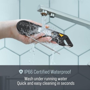 Stocking Stuffer for Men – Digital Meat Thermometer, Instant Read Digital Food Thermometer with Waterproof Probe, Backlight, Hold/Min/Max – Perfect BBQ Grill & Kitchen Gadget, Great Christmas Gift