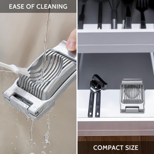 Heavy Duty Stainless Steel Wire Egg Slicer for Hard Boiled Eggs & Strawberry Other Soft Food