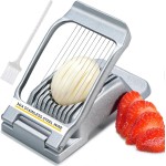 Heavy Duty Stainless Steel Wire Egg Slicer for Hard Boiled Eggs & Strawberry Other Soft Food
