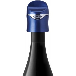 Rabbit Aerate and Preserve Wine Set, Wine/Champagne Sealer and Super Aerator (Blue), Standard