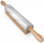 Koville Marble Rolling Pin, Non-Stick African Stone Polished Dough Roller, Pasta, Dumpling, Ravioli, Fondant, Pie Crust, Kitchen Baking Pastry Tools(Namib Fantasy)