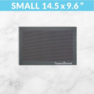 The Cookie Countess Small Mesh Non-Stick Baking Mats, Pack of 3-14.5