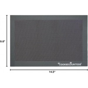 The Cookie Countess Small Mesh Non-Stick Baking Mats, Pack of 3-14.5