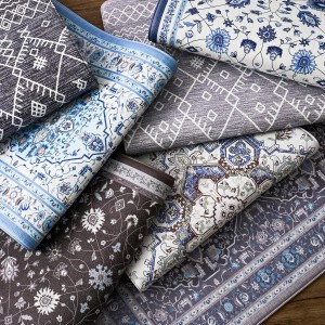 FRESHMINT Anti Fatigue Kitchen Mats Set 2 PCS, Waterproof & Non-Skid Medallion Kitchen Rugs, Cushioned Kitchen Floor Mats for Standing Washable Comfort Kitchen Runners for Lanudry, Office, Sink