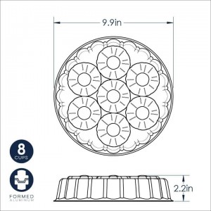 Nordic Ware Formed Pineapple Upside Down Cake Pan, 8 Cup, Golden Hour
