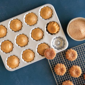 Nordic Ware Formed Mini Bundt, 12 Cavity Cupcake, Twilight Blue