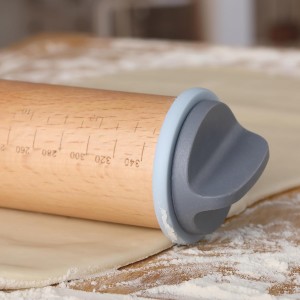 BAMBOO LAND- Adjustable Rolling Pin with Thickness Rings for Baking, 13.8