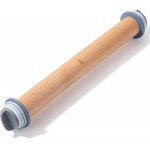 BAMBOO LAND- Adjustable Rolling Pin with Thickness Rings for Baking, 13.8