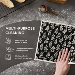 RECYCO Swedish Dishcloths for Kitchen | 4 Pack Oversized Washable Dish Rags | Large Cellulose Reusable Cleaning Paper Towels | Absorbent Counter Dish Cloth Sponge XL Kitchen Wipes, 12