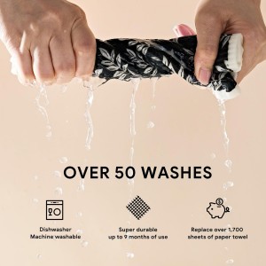RECYCO Swedish Dishcloths for Kitchen | 4 Pack Oversized Washable Dish Rags | Large Cellulose Reusable Cleaning Paper Towels | Absorbent Counter Dish Cloth Sponge XL Kitchen Wipes, 12