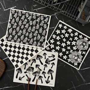 RECYCO Swedish Dishcloths for Kitchen | 4 Pack Oversized Washable Dish Rags | Large Cellulose Reusable Cleaning Paper Towels | Absorbent Counter Dish Cloth Sponge XL Kitchen Wipes, 12