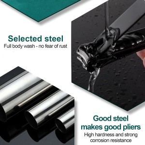 Nail Clippers with Metal Nail File,Sharp and Sturdy Stainless Steel Black Nail Clippers for Thick Ingrown Nails Men Women