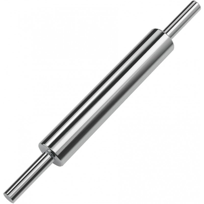 Rolling Pin (17 Inches) –304 Stainless Steel Roll Pins for Baking Pizza Dough Pie Cookie-Dough Roller& Smooth Construction - Essential Kitchen Utensil