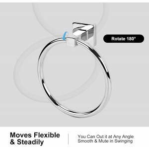 5 Pieces Polished Chrome Bathroom Hardware Accessories Set,Stainless Steel 23.6