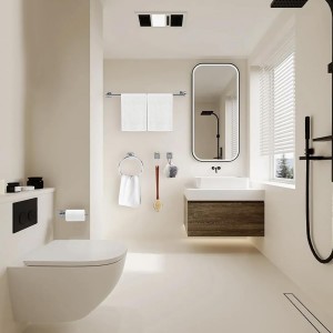 5 Pieces Polished Chrome Bathroom Hardware Accessories Set,Stainless Steel 23.6