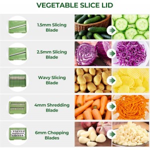 SUSTEAS Salad Spinner Large, Vegetables Wash Bowl, Fruits & Herb Lettuce Dryer with 5 Blade Slicer Egg Yolk Strainer Shredder for Efficient Salad Preparation and Food Washing, 4.25Qt