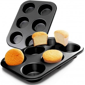 2 Packs Premium Steel Muffin Pan for Bak...