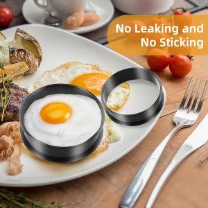 Crumpet Rings, 16Pack Nonstick English Muffin Ring, Outer diameter 4 Inch+3.3Inch Food-Grade Stainless Steel Tart Rings. More Convenient to Take the Food of The Bakery Ring Mold.