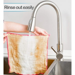 10 Pack Dishcloths White Fiber Dish Cloths Towels Set 12