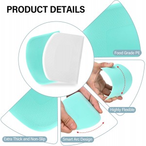 Bench Scraper, Premium Stainless Steel Dough Scraper with 2 PCS Flexible Bowl Scraper, Dough Cutter with Measuring Scale, Versatile Kitchen Scraper Set for Pastry Bread Pizza Cake