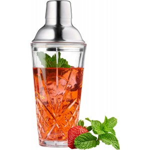 Glass Cocktail Shaker, Martini Shaker wi...