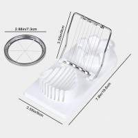 2 In 1 Multi-purpose Kitchentool Cutter Egg Boiled Egg Slicer, Can Be Used to Cut Hard-boiled Eggs cheese Fruit Strawberry Mushroom Kiwis (2PCS)